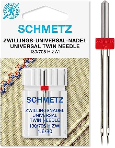 Schmetz Sewing Machine Needles: Universal Twin80(12) x 2.5mm x 1pc, FREE  Delivery Available