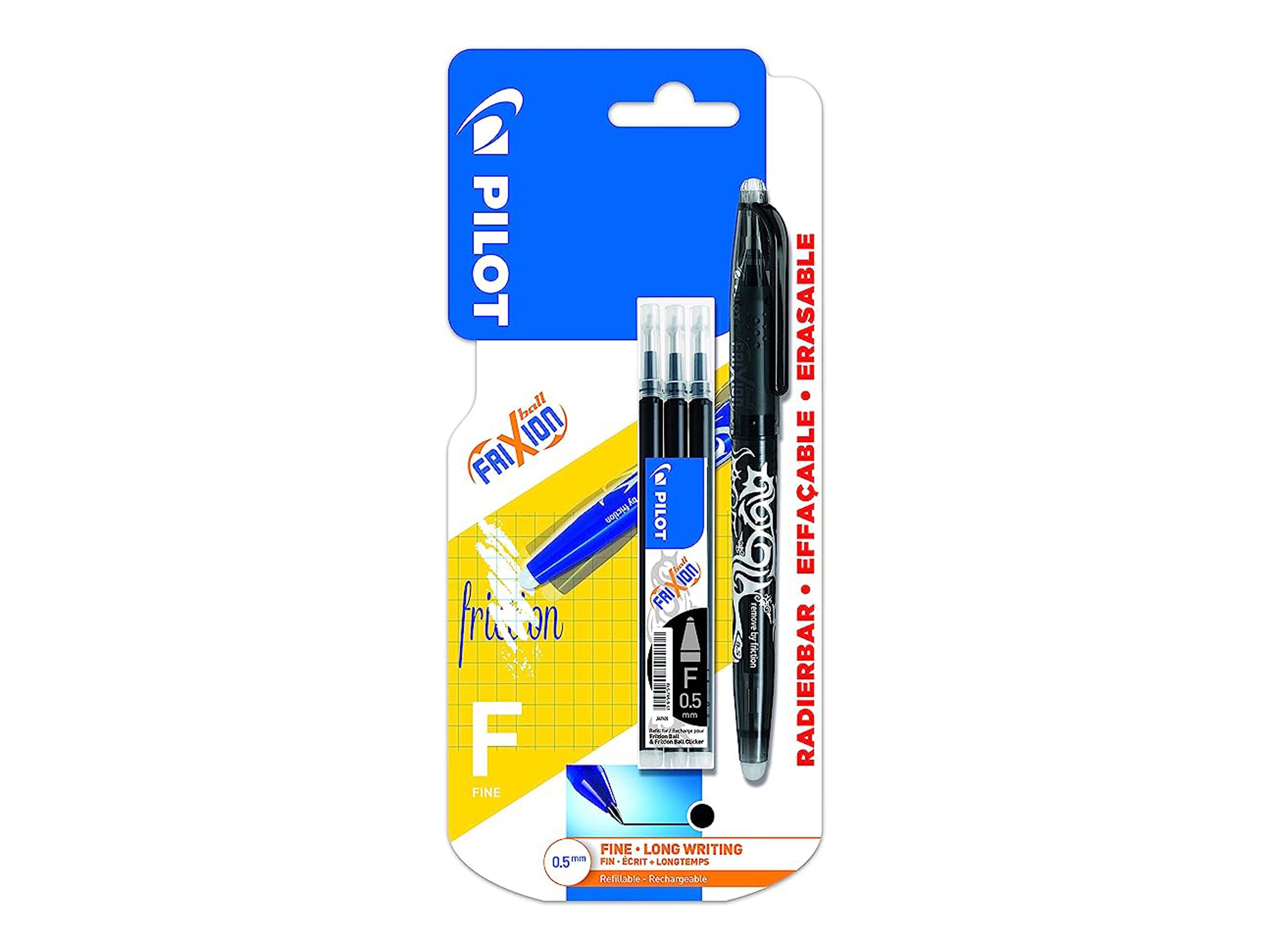 Pilot FriXion Erasable Ballpoint Pen Refill - Black & Blue & Red - Fin –  RefillFinder - Pen Refills, Ink and Filofax Diary Calendar Refill
