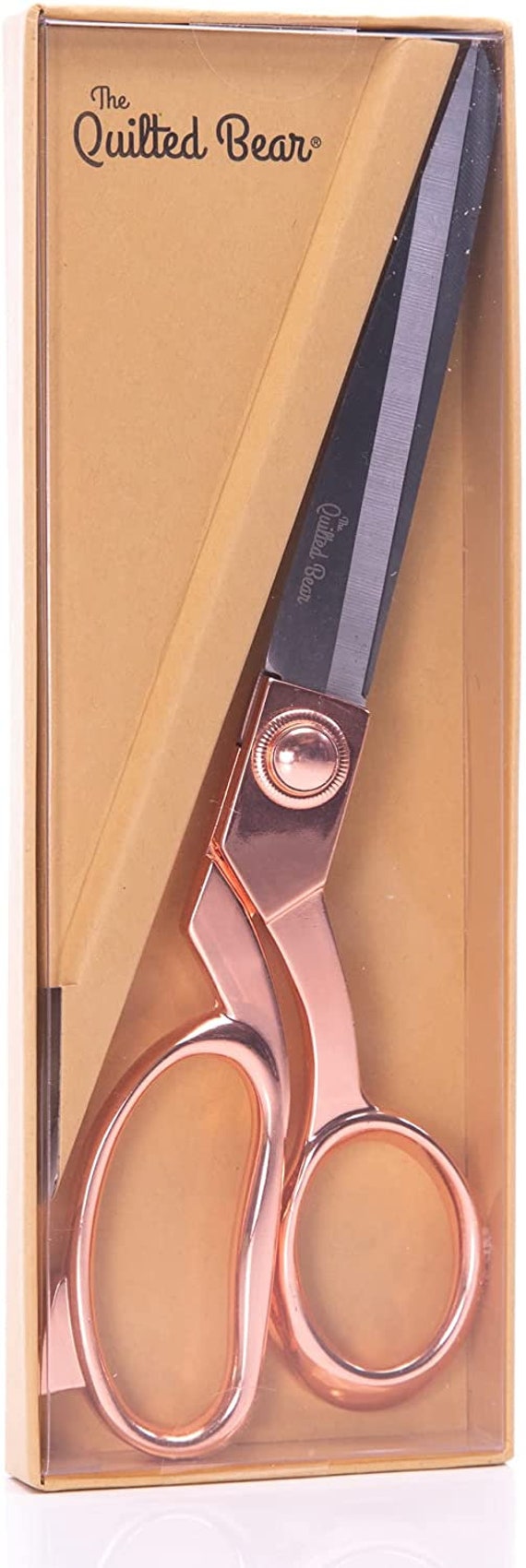 The Quilted Bear Rose Gold Dressmaking Scissors Premium Heavy Duty  Dressmaking & Sewing Scissors With Precise Sharp Blades 