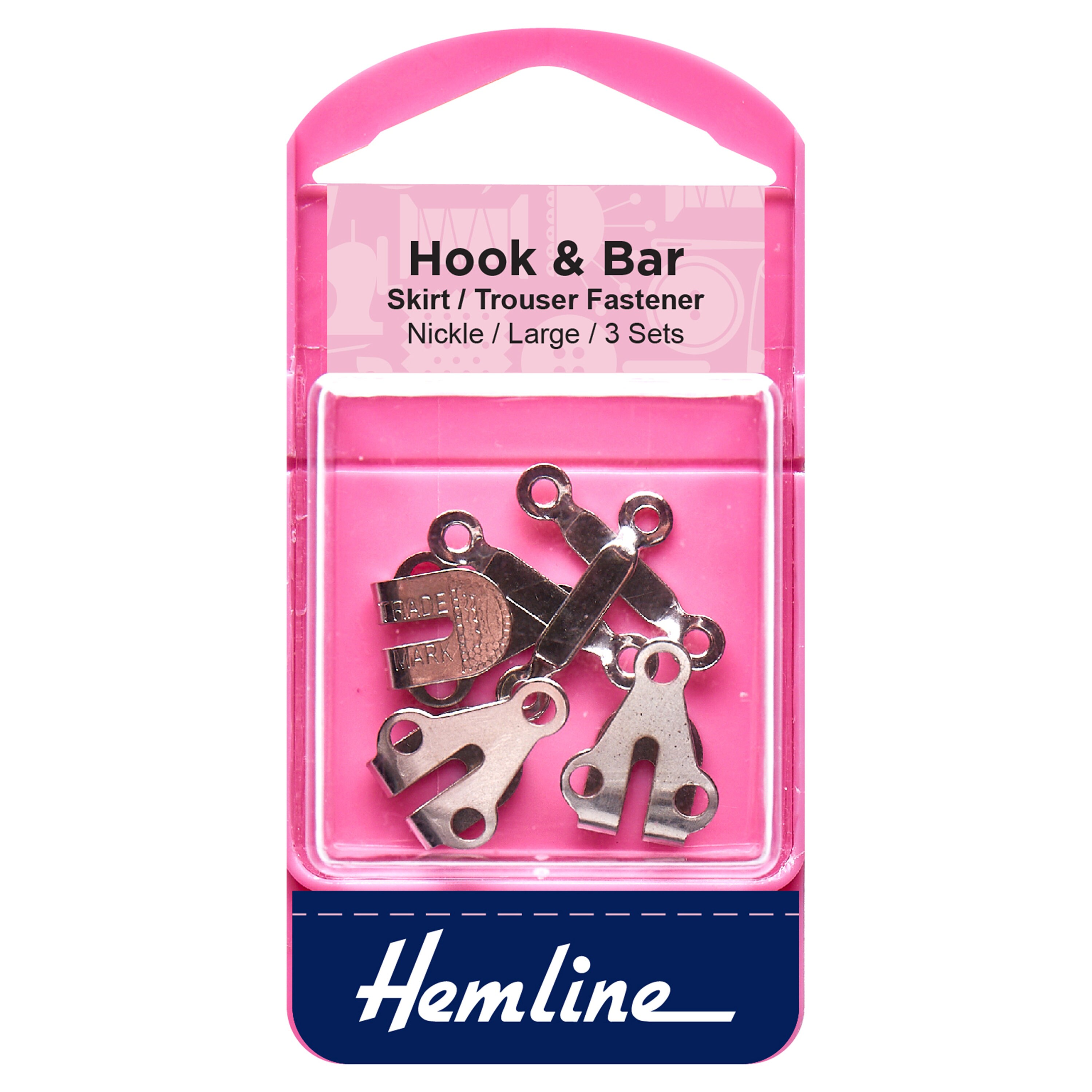 Hemline Skirt / Trouser Hook & Bar Fastenings - Large Hemline Skirt / Trouser Hook & Bar Fastenings - Large