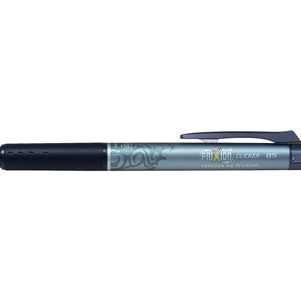 Pilot Frixion Erasable Retractable 0.5 mm Tip - Single Pen, Available in Black, Blue, Red, Green, Light Blue, Pink, Violet