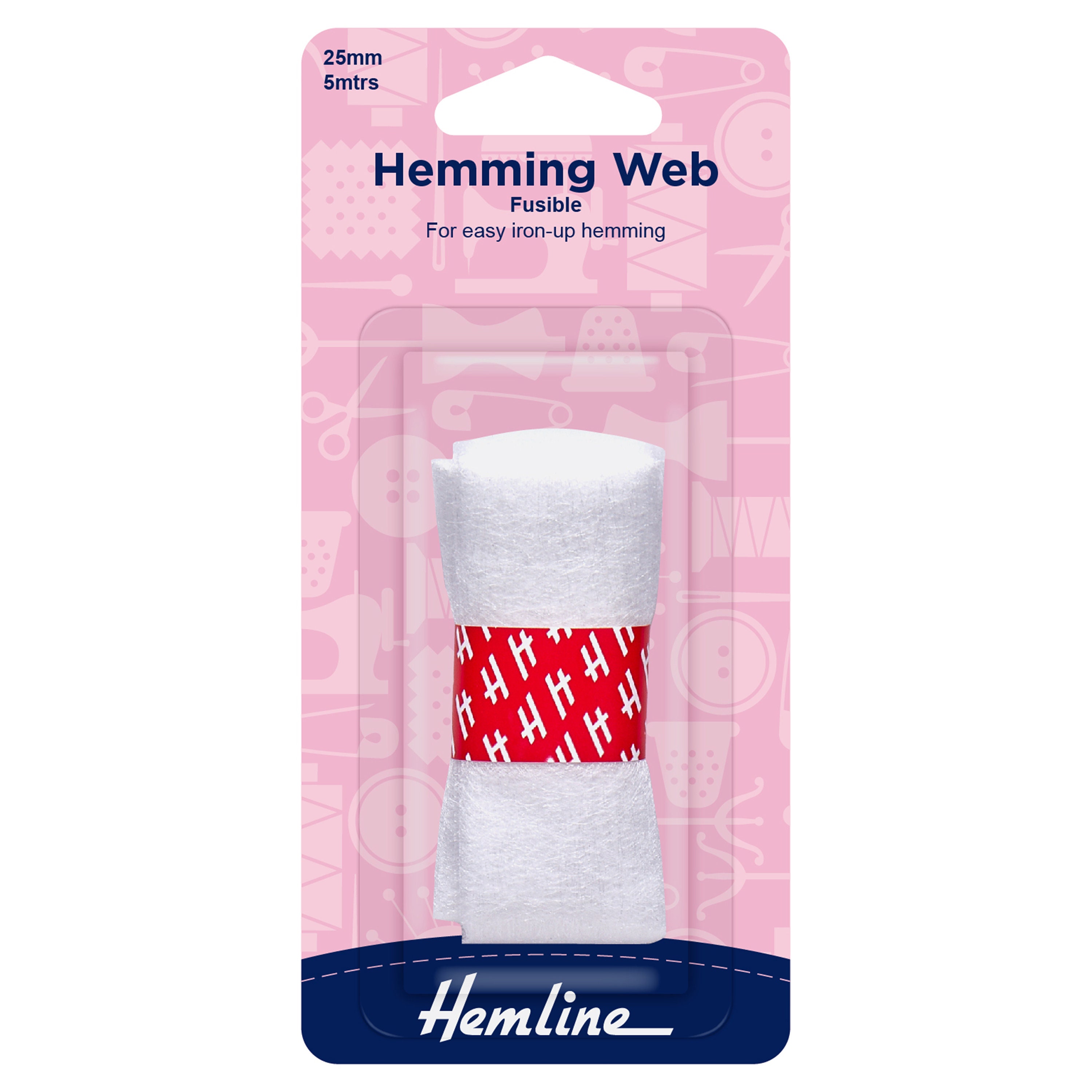 100M Wonder Web Iron on Hemming Tape Roll Clothes Sewing Turn up Hem Fusion  