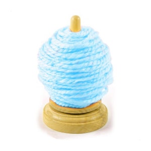 Wool Jeanie the Magnetic Yarn Ball Holder Which Feeds by Revolving the Wool  for Knitting and Crocheting Also Additional Spindles and Bases -   Singapore
