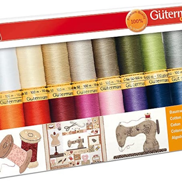 Gutermann Thread Set, Multi-Colour, 100 m