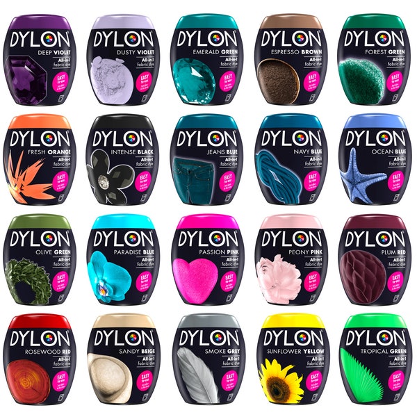 Dylon Machine Dye Pod 350G - Various colours are available - Ultimate solution for vibrant and effortless fabric transformations