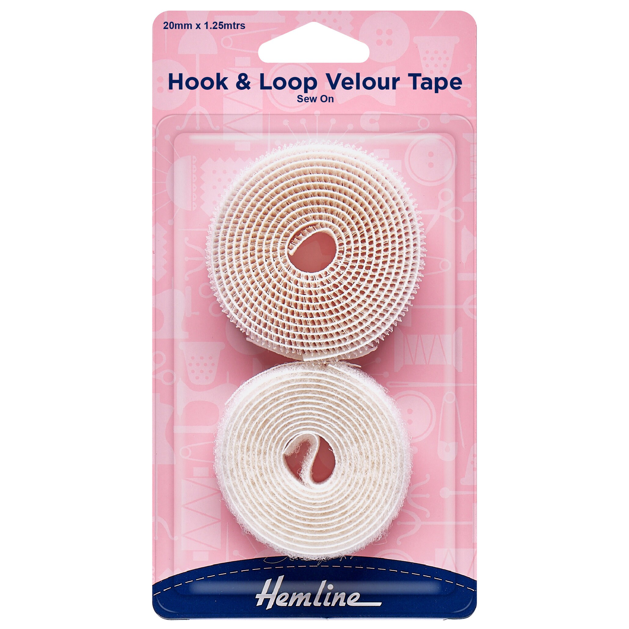 HEM-IT Nastro Per Orlo Termoadesivo In Tessuto Extra Forte Bianco 4m-8m