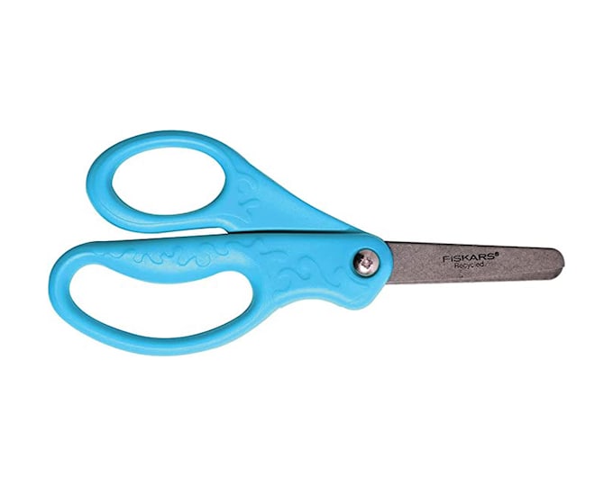 Fiskars Kids Recycled Scissors, Rounded Tip, Length: 13 Cm, for Right ...