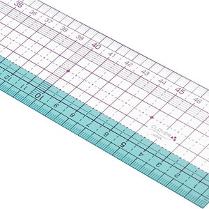 Clover Sewing/Quilting Metric Graphic Ruler, Flexible, 30 cm or 50cm