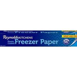 Reynolds Freezer Paper, rivestito in plastica, 50 piedi quadrati - Bianco