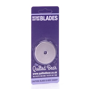 The Quilted Bear Rotary Blades 28mm, 45mm, 60mm- Präzises Schneiden & Langlebig Einfach zu ersetzen Universal Ersatzklingen für Rollschneider