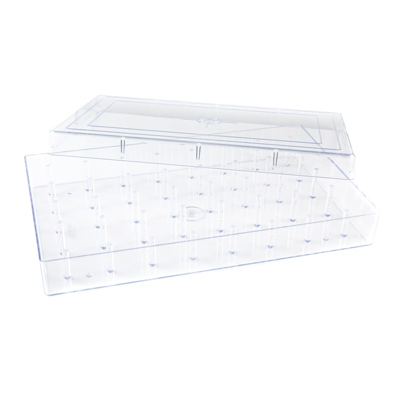 The Quilted Bear 40 Spool Thread Box - Stackable Strong Acrylic Plastic ...