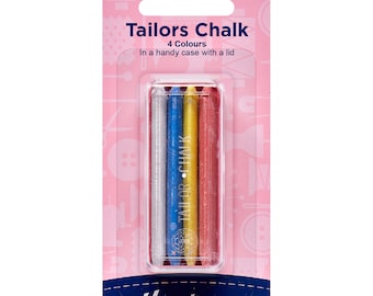 Hemline Tailors Chalk 4 Pack In Plastic Case!