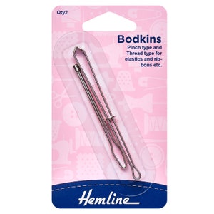 Hemline Pinch & Thread Bodkins Set - 2 Pieces Hemline Pinch & Thread Bodkins Set - 2 Pieces