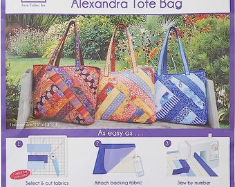 June Tailor Quilt As You Go Tote Bag, 2 designs available- Alexandra or Sophie