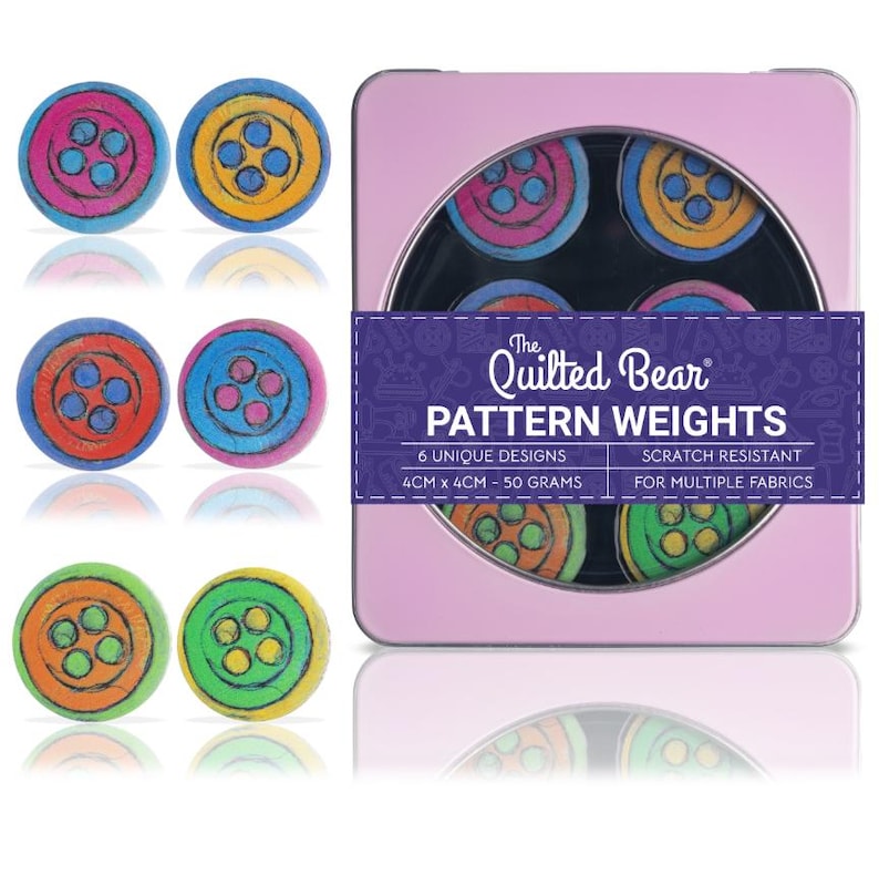 Button Pattern Weights The Quilted Bear Pattern Weights Sets - Etsy UK