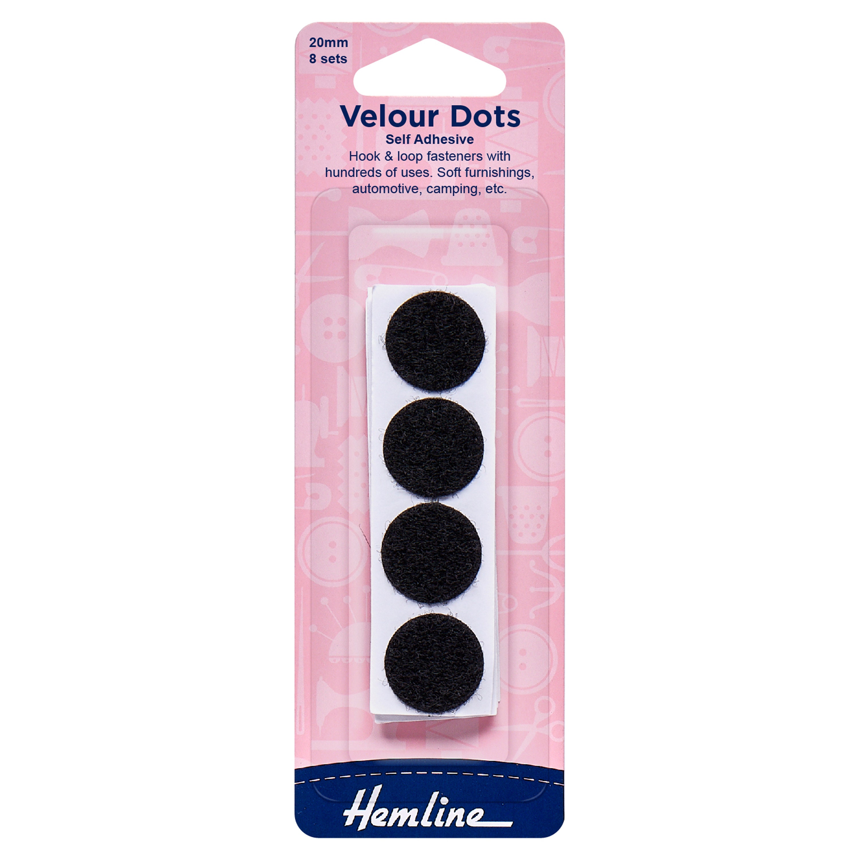 Strong Nylon Velcro Self Adhesive Patches Dots Fasteners For