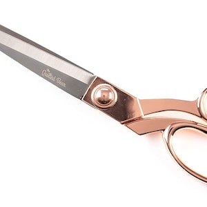 Der gesteppte Bär Rose Gold Schneiderschere - Premium Heavy Duty Schneider- und Nähschere mit präzisen scharfen Klingen