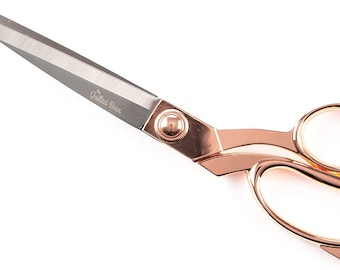 The Quilted Bear Rose Gold Dressmaking Scissors - Premium Heavy Duty Dressmaking & Sewing Scissors with Precise Sharp Blades