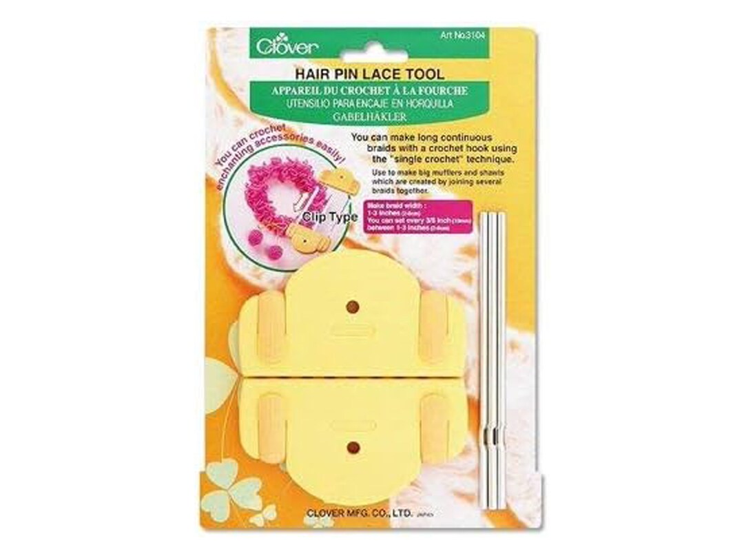 Clover Hair Pin Lace Tool Etsy