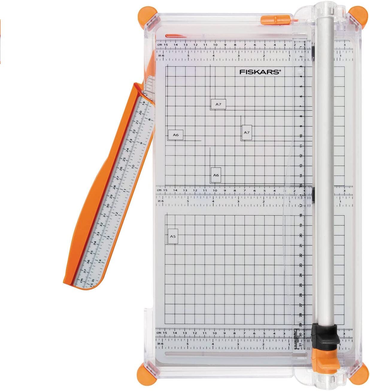 Fiskars 12 Cutter Small Paper Trimmer Paper Crafting Tool , Scrapbooking,  Photo Album Card Making Stamping Projects Ruled 