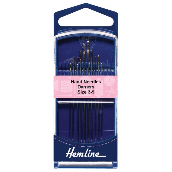 Hemline Hand Sewing Needles: Darner: Size 3-9 Hemline Hand Sewing Needles: Darner: Size 3-9