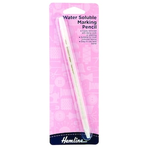 Hemline White 3mm Water-Soluble Pencil