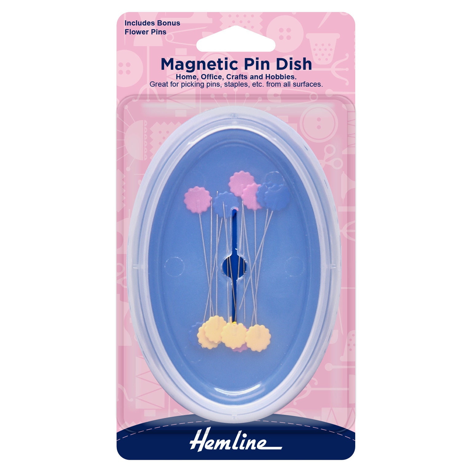 Hemline Magnetic Pin Dish - Rose Gold