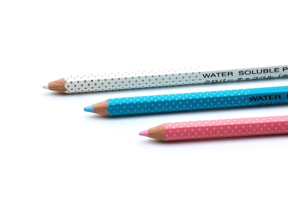 Crayons Solubles à L'Eau - 3 Pièces - Marquage Tissu Facile Et Précis - Effaçables à L'Eau