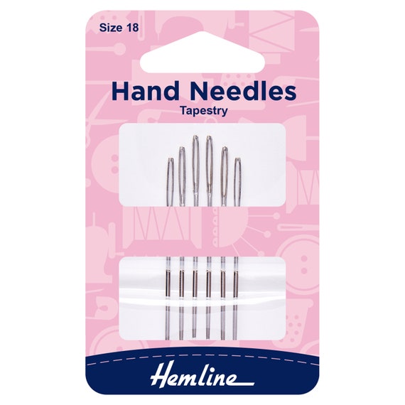 Hemline Hand Sewing Needles: Tapestry: Size 24-26 Hemline Hand Sewing Needles: Tapestry: Size 24-26