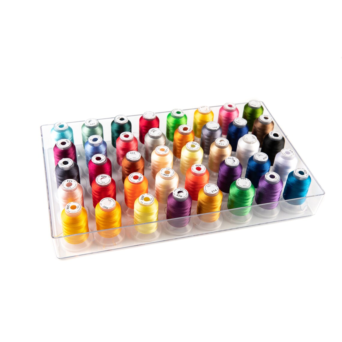40 Spools The Quilted Bear 40 Spool Thread Box - Stackable Strong Acrylic Plastic ...