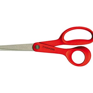Fiskars Children's Scissors for Right- or Left-handed Users, 8 Years or Older Length: 13 cm, Stainless Steel Blade/Plastic Handles