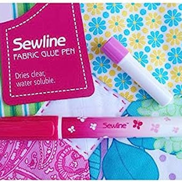 Sewline Water Soluble Glue Marker & Blue Refill