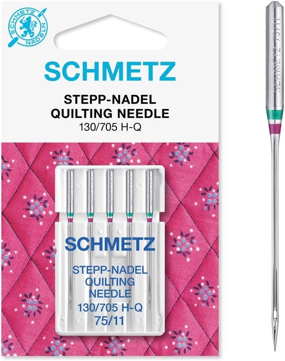 Schmetz Sewing Machine Quilting Needles - Size: 75/11 or 90/14