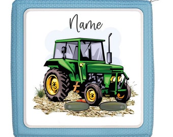 Toniebox Schutzfolie mit Namen - personalisierbar | Traktor grün