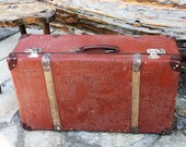 Vintage suitcase, Old antique suitcase, Shabby Chic