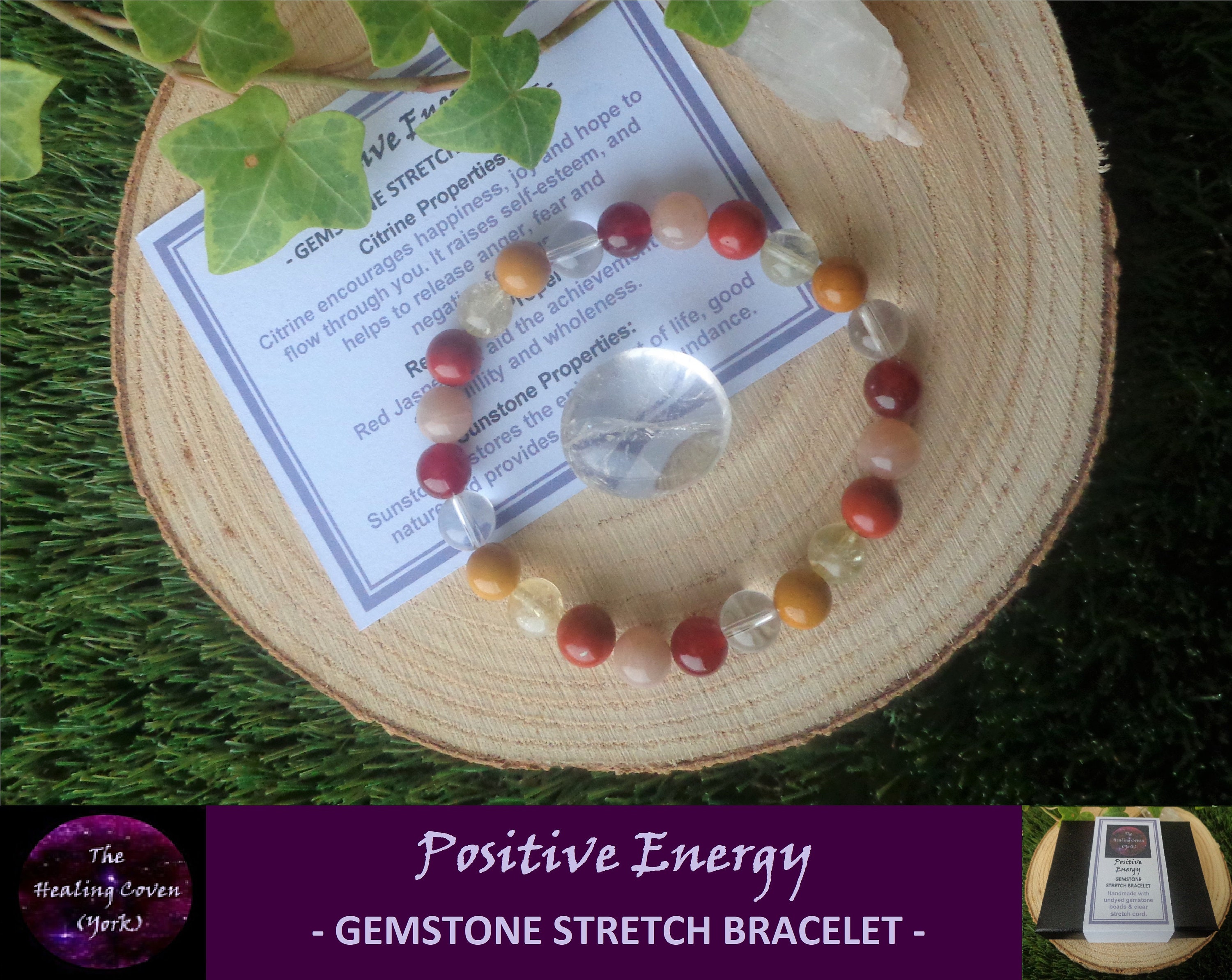 Positive Energy Bracelet High Grade Natural Gemstone Beads Etsy