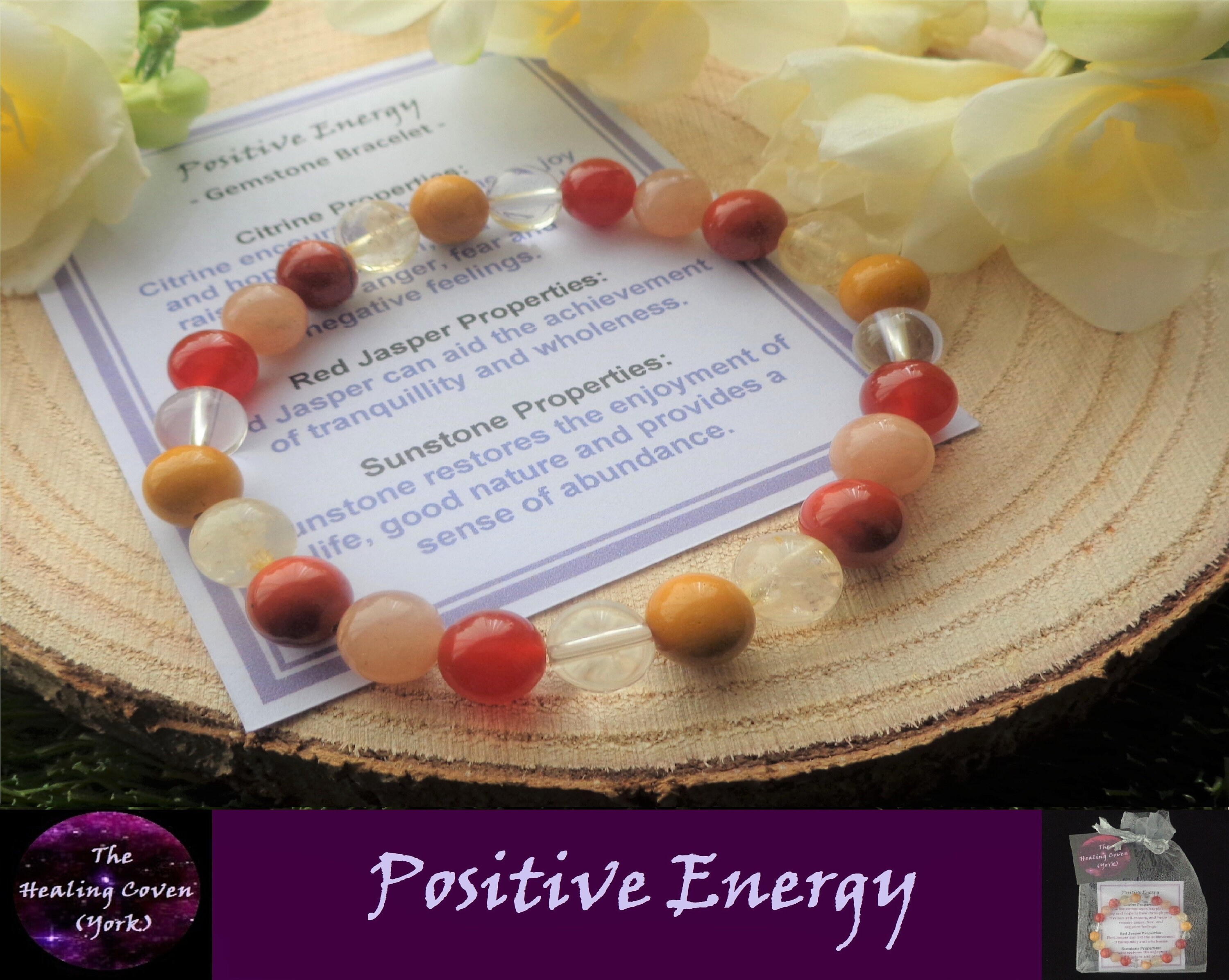 Positive Energy Bracelet High Grade Natural Gemstone Beads Etsy