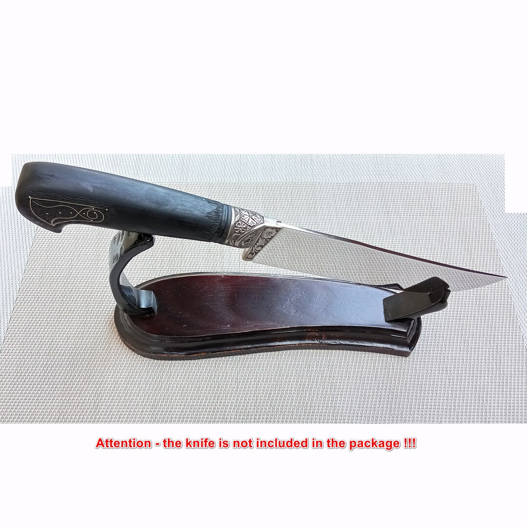 Large Knife Holder Knife Stand Wooden Knife Holder Knife Etsy