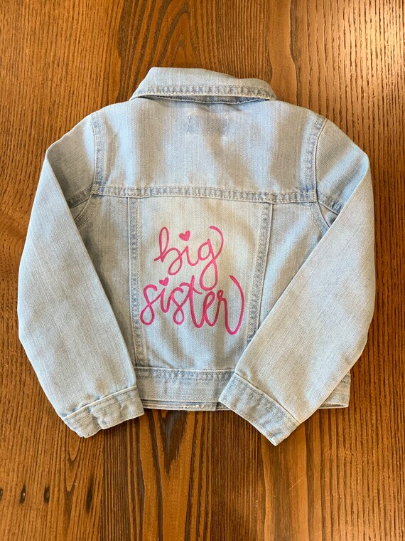Hand Painted 'big Sister' Jacket | Etsy