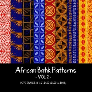 Carta digitale African Batik Lagos - Formato JPG - Modelli africani stampabili - Modelli digitali African Tie Dye - Download immediato