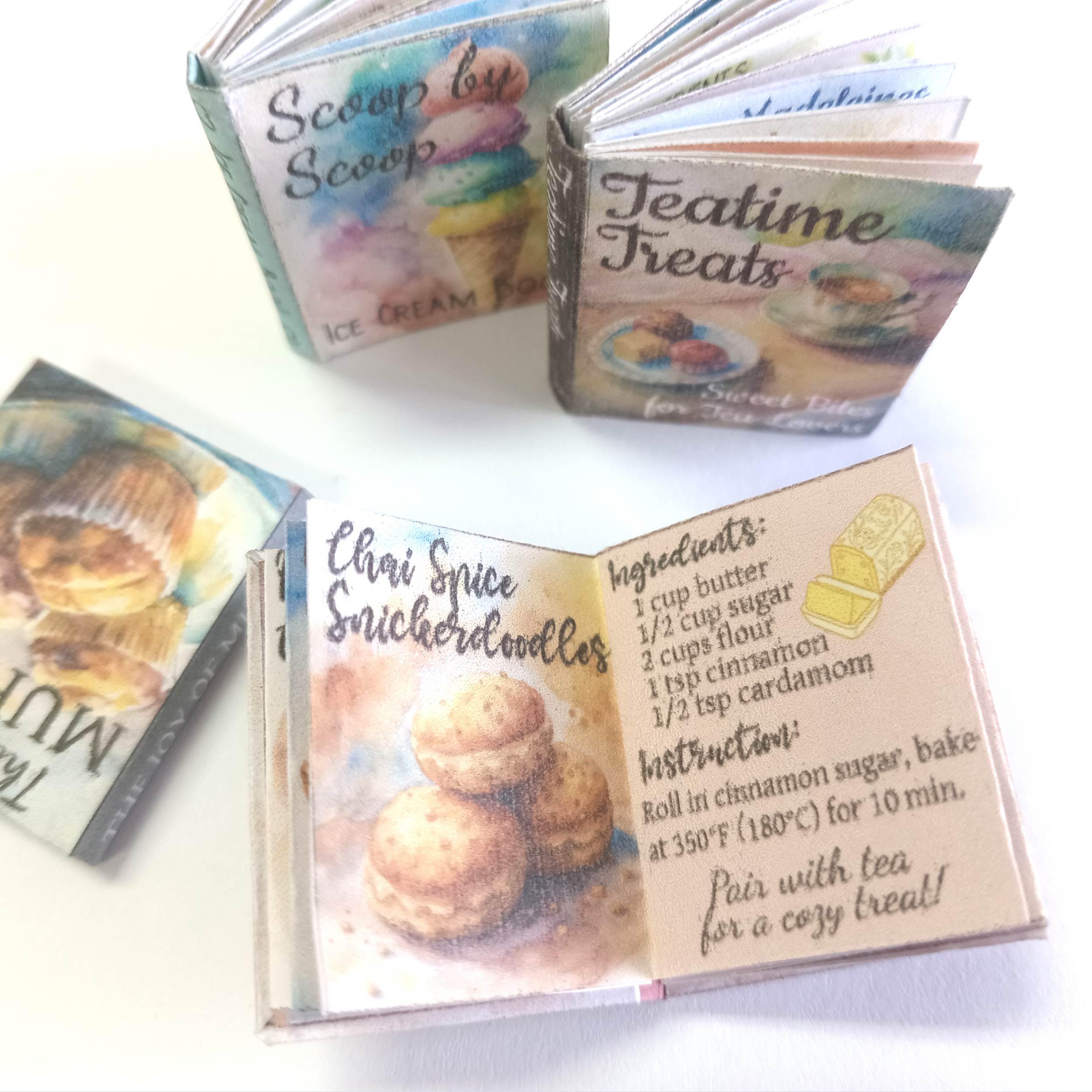 Miniature Recipe Books: DIY Dollhouse Cookbook Set (printable) - Etsy