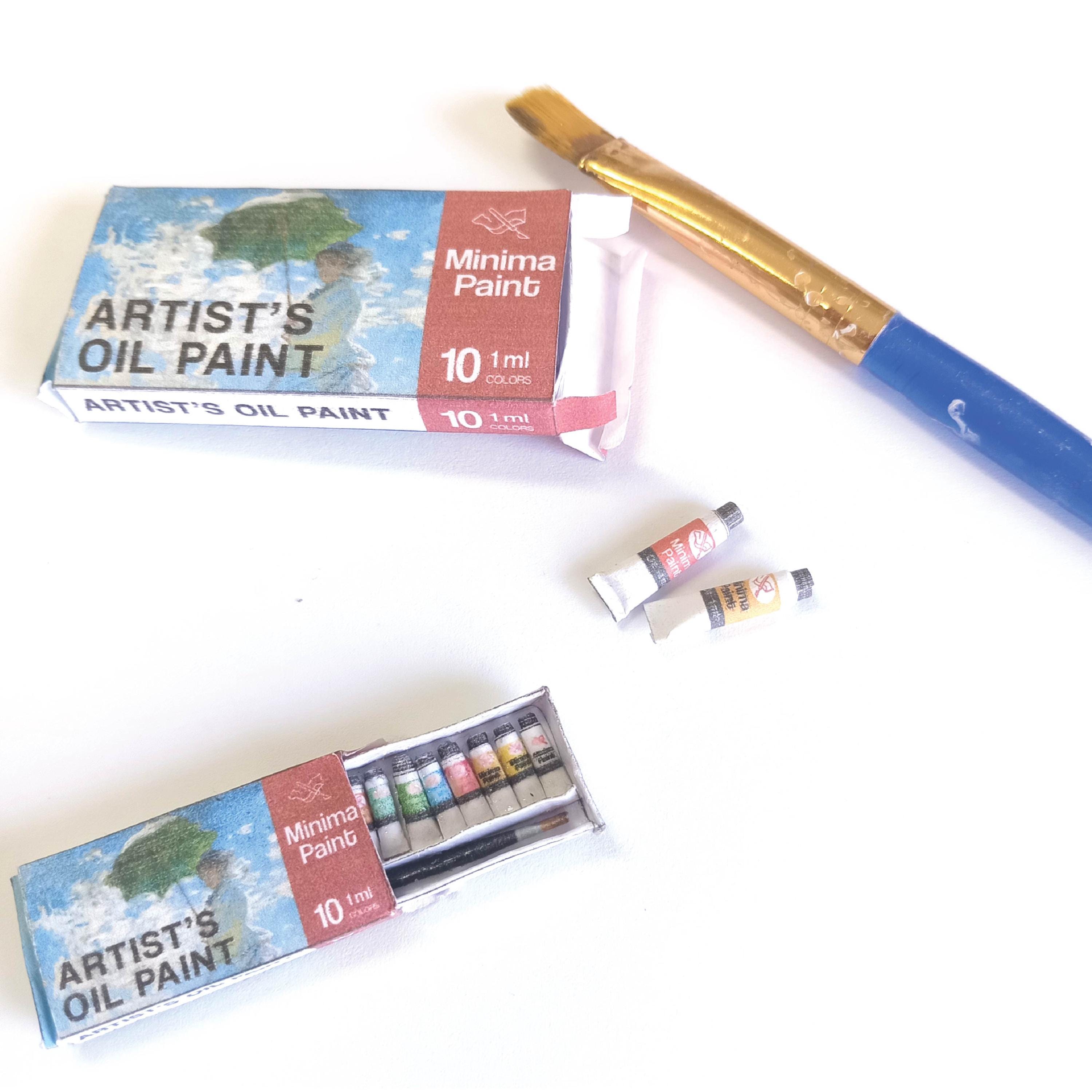 Miniature Dollhouse Oil Paints Printable DIY, Printable Dollhouse ...