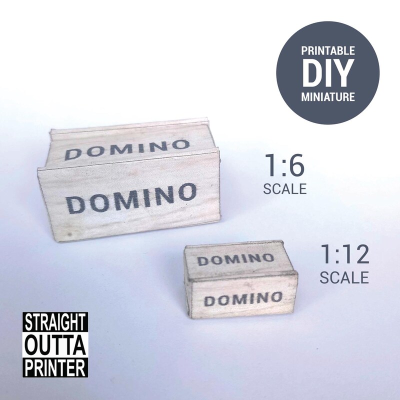 Dollhouse Miniature Dominos - Etsy