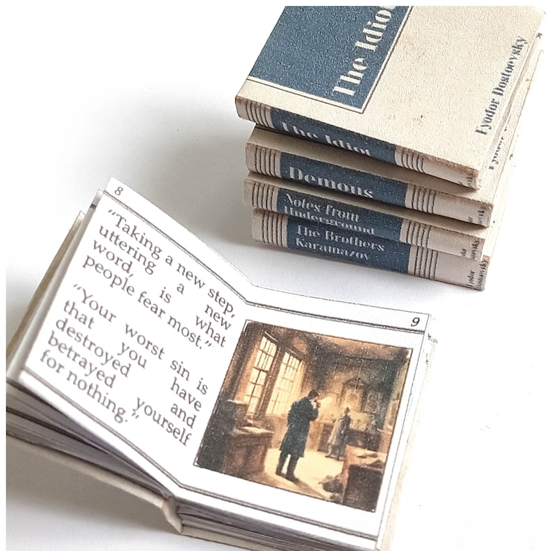 Dostoevsky Miniature Books DIY Kit: Set of 5 (PDF) image 5