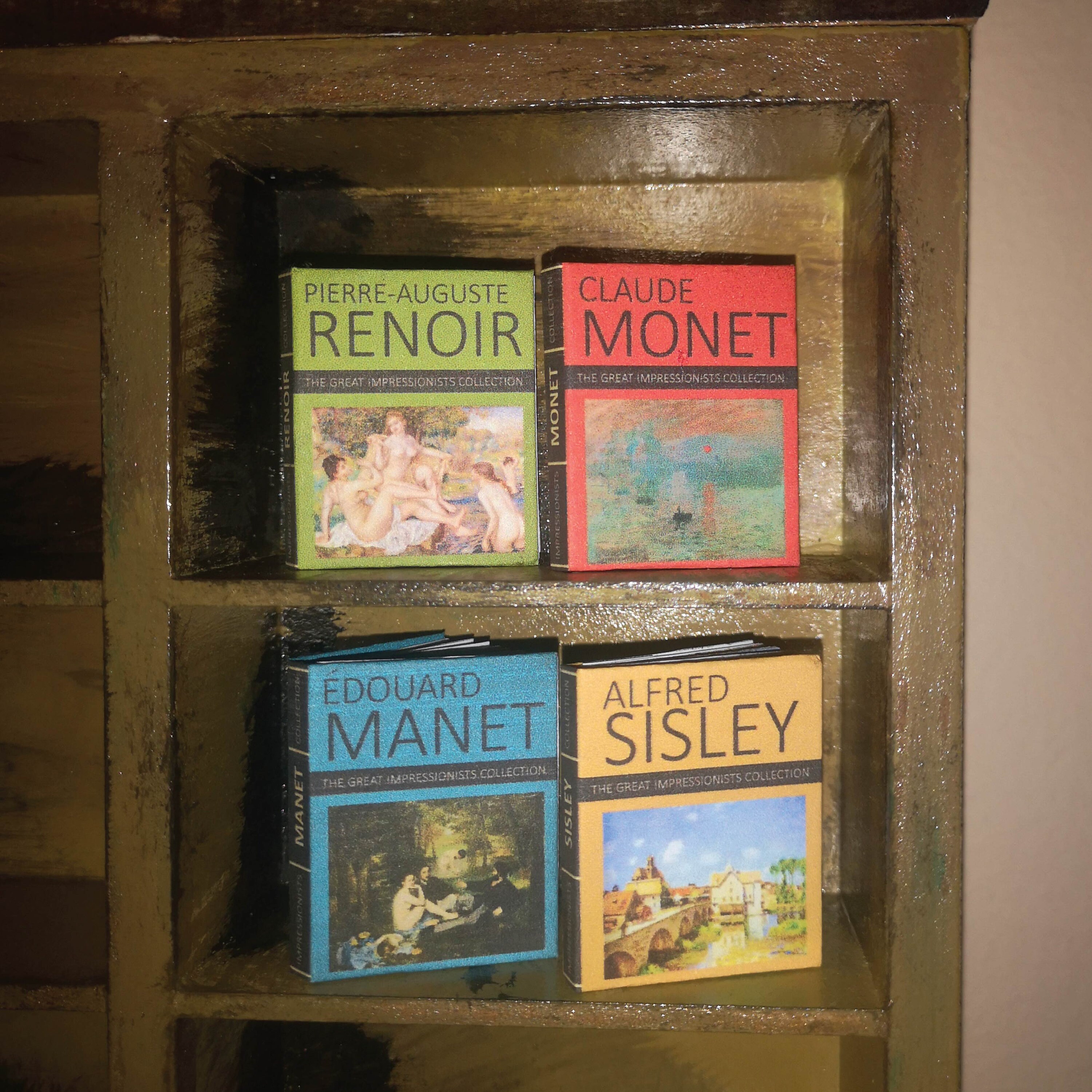Miniature Books Readable Printable DIY Kit Set of 4 Great Impressionist ...