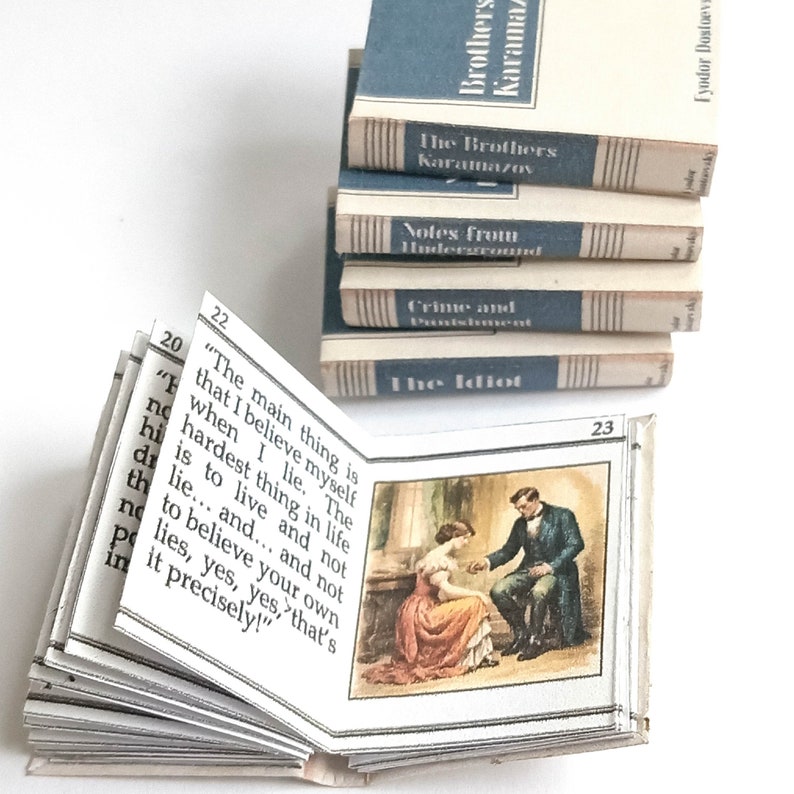 Dostoevsky Miniature Books DIY Kit: Set of 5 (PDF) image 7