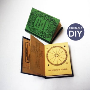 The Book of Charms and Talismans and Mystic Thesaurus Miniature Books Printable DIY Readable Mini Magic Books - Instant Download