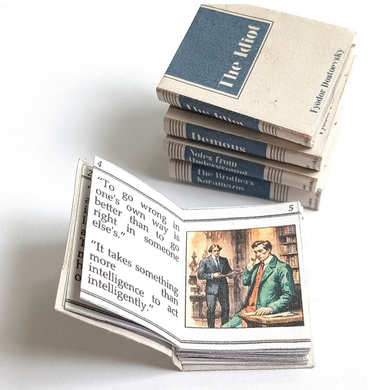 Dostoevsky Miniature Books DIY Kit: Set of 5 (PDF) image 4