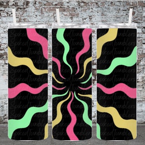 Groovy Burst for Straight Tumbler - RESIZABLE