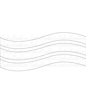 Wavy Template for Straight Tumbler - RESIZABLE